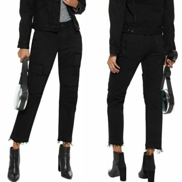 Derek Lam Denim - Derek Lam 10 Crosby Denim Mila Patchwork Girlfriend Jeans